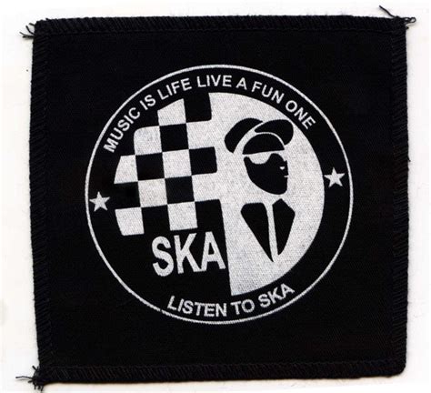 Ska Music Is Life Printed Patch