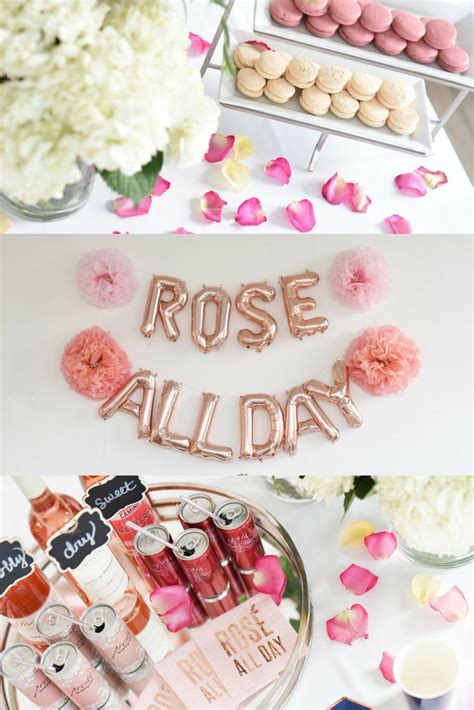 Rose All Day Party Food And Decorations