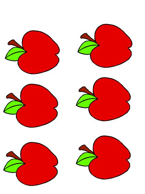 Apple Template For Kids Clipart Best