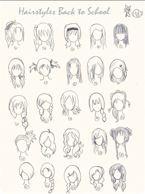 10 Neat Cool But Easy Hairstyles To Draw