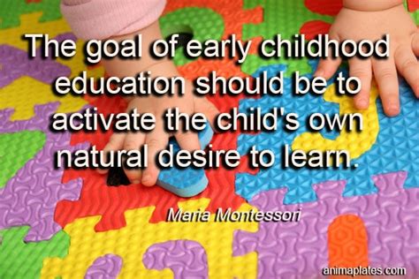 The Goal Of Early Childhood Education Animaplates