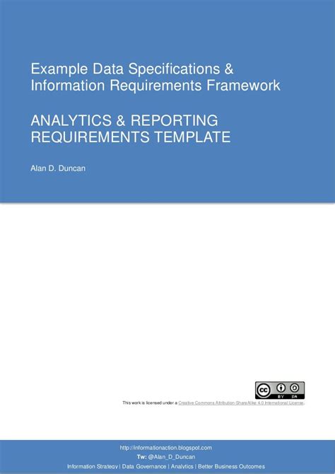 Reporting Requirements Template