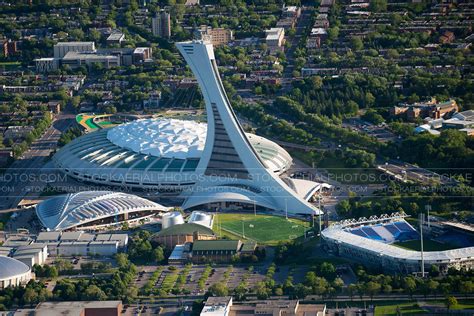 Aerial Photo Olympic Stadium Montreal