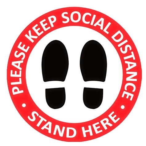 Social Distance Floor Decal 12 Inches Tools And Home