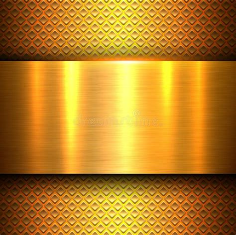 Metal Background Texture Orange Stock Vector Illustration Of Plate