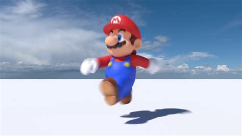 Super Mario Run Animation Made With Blender Youtube