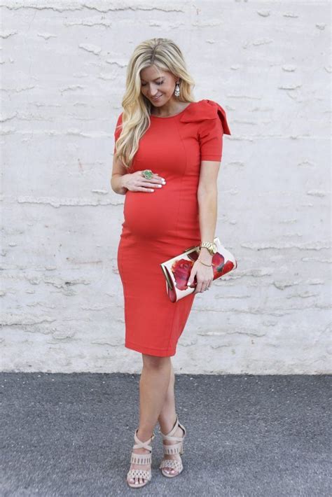 top 6 valentines day tutorials elle apparel by leanne barlow pregnant street style red bow