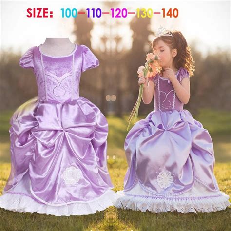 Princess Sofia Dress Infant Sophia Princesa Cinderella Cosplay Dress