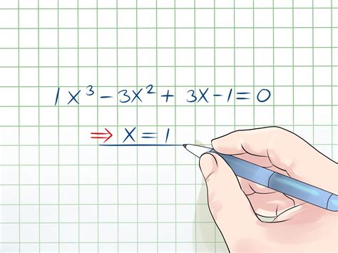 Methods 1 solving cubic equations without a constant 2 finding integer solutions with factor lists however, here's a sample of how to find one of the solutions to your cubic equation with. 3 Ways to Solve a Cubic Equation - wikiHow