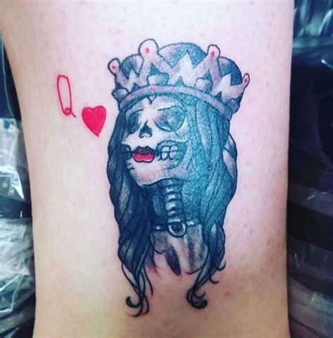 50 best queen tattoos for women 2024 crown spades heart