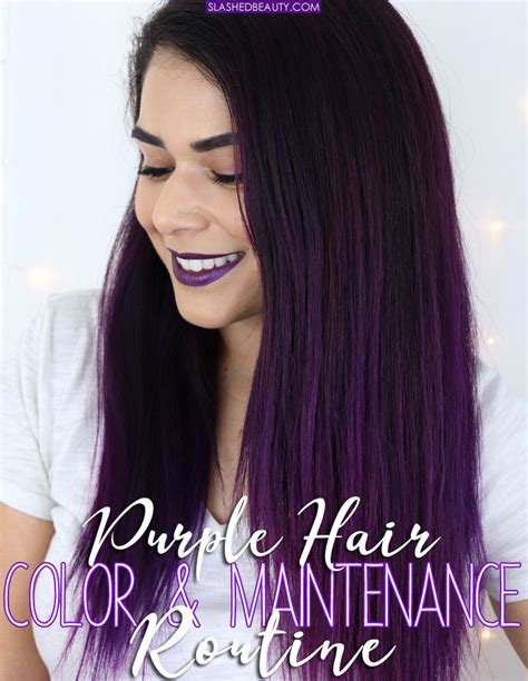 I'm a brunette with an ashy ombre, can i brighten my ashy colored. Purple Hair Color Maintenance Routine | Slashed Beauty