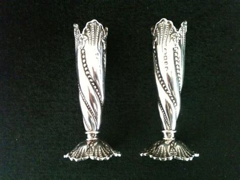 Antiques Atlas Pair Of Solid Silver Victorian Posy Vases