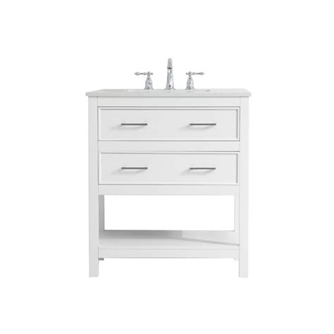 timeless home risette 30 in w x 19 in d x 34 in h single bathroom vanity in white with