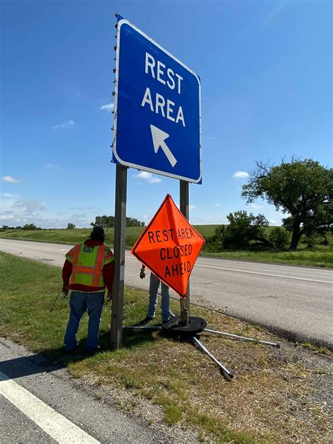KDOT closes northbound I-135 rest area in McPherson Co.