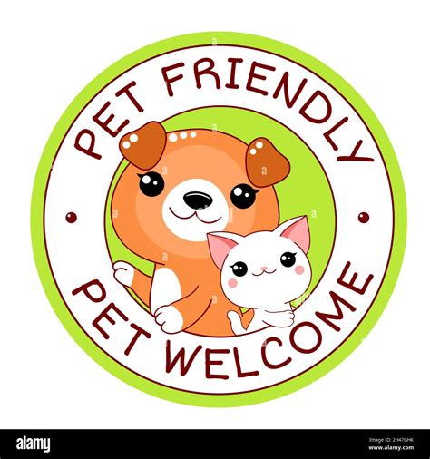 Pet Friendly Vector Label Stamp Or Sticker With Pet Friendly Text
