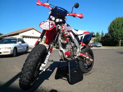 I built one from a dirt bike. 2005 Street Legal CRF supermoto For Sale