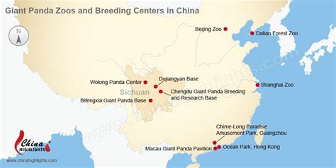 Giant Panda Habitat Map : Maps of Giant Pandas, Giant Panda
