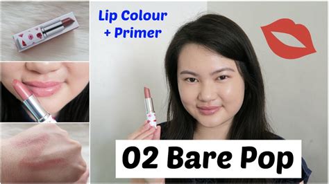 Limited Edition Packaging Clinique Lip Colour Primer Bare Pop Review Try On Tracey