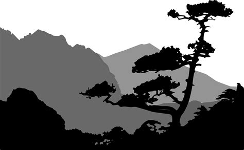 Free Free 56 Silhouette Mountain Scene Nature Svg SVG PNG EPS DXF File