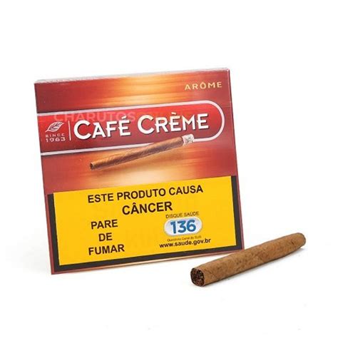 Café Creme Arome Box Com 10 Cigarrilhas Tabacana Smoking Shop A