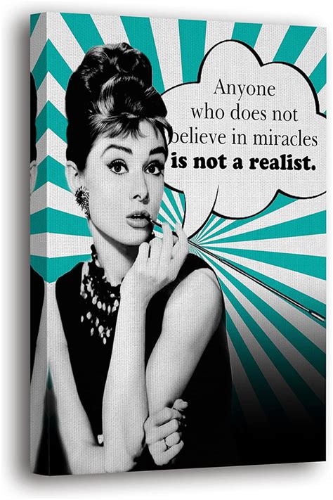 Amazon Spiritualhands Audrey Hepburn Wall Art Poster Canvas Framed