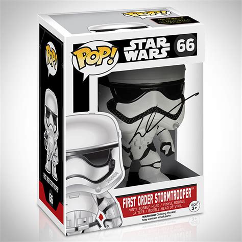 First Order Stormtrooper George Lucas Signed Funko Pop Rare T