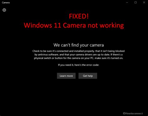 How To Fix Windows 11 Camera Not Working Solved