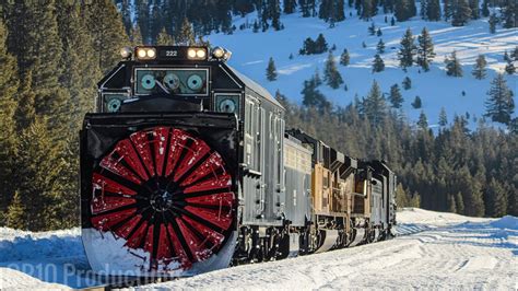 Union Pacific Rotary Snow Plows Return 028 1023 Youtube