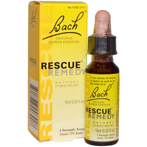 Bach Original Flower Essences Rescue Remedy 035 Fl Oz 10 Ml