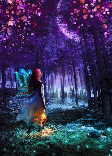 Lights In Enchanted Forest Fairy Angel Fairy Art Magic Fairy Fairy