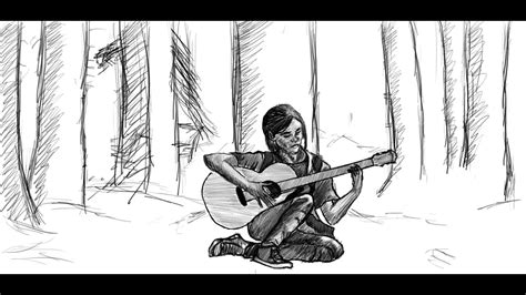 Time Lapse Drawing Last Of Us 2 Youtube