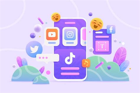 Free Vector Social Media 3d Concept Background