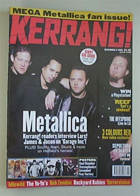 Kerrang No728 De Metallica Magazine Chez Rockofages Ref3173377771