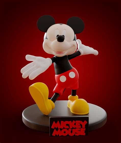 3d File Mickey Mouse・3d Printer Model To Download・cults