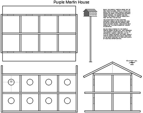 I located a nice resource that provides a free purple martin house plan. How To Build A Martin Bird House Plans DIY Free Download ...