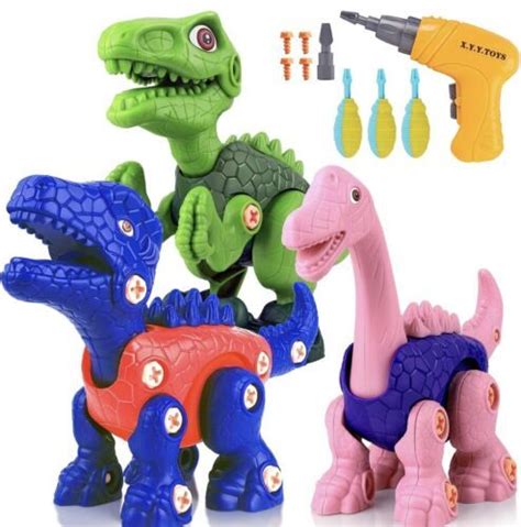 Vearmoad Dinosaur Toy Set Take Apart Dinosaur Toys Building Toy Set