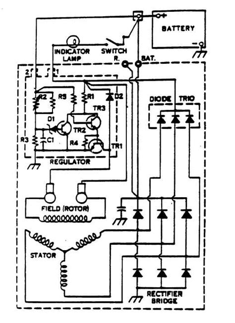 figure   delcotron alternator internal wiring diagram
