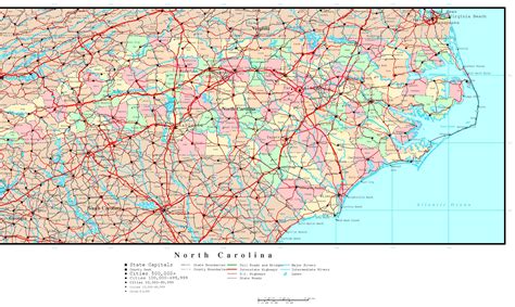 Printable Maps Of North Carolina