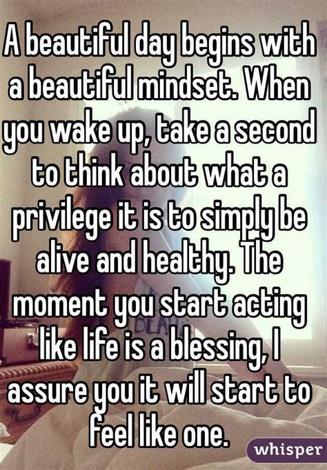 A Beautiful Day Begins With A Beautiful Mindset When You Wake Up Take