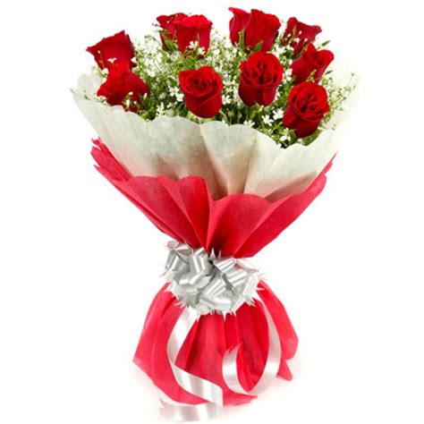 Flowers are one of the most beautiful creations of nature. Stylish 10 Red Roses Bouquet | Gift My Emotions