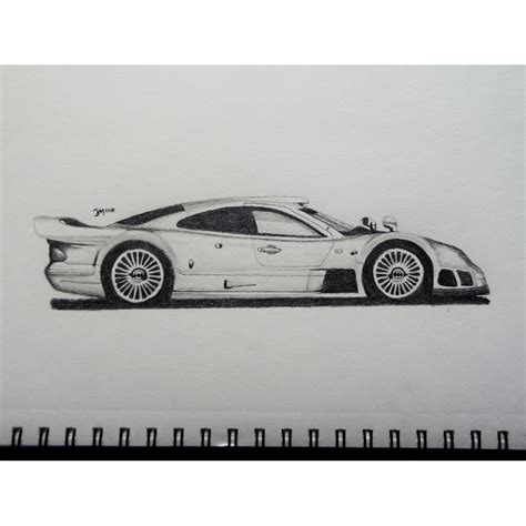 Mercedes Benz CLK GTR By Jmcardrawings Drawing Process Sketch Design Art Drawings Sketches