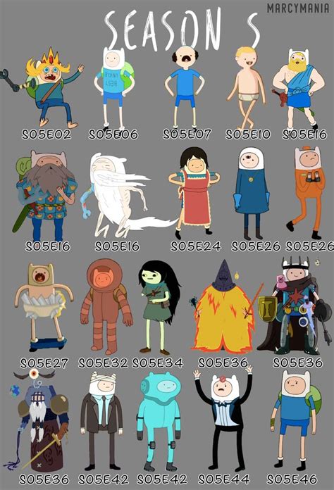 Finn Collection Season 5 Adventure Time Adventure Time Characters