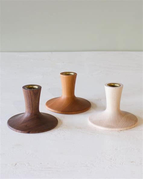 Trumpet Candle Holder Candle Holders Wood Turned Candle Holders