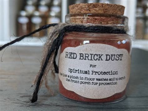 Red Brick Dust Sizes 1 To 8oz For Protection Magick Spells