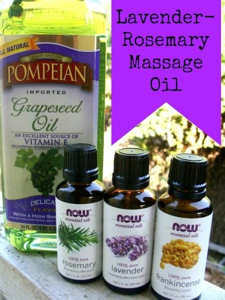 Lavender Rosemary Massage Oil Massage Oil Essential Oil Recipes Massage Oil Blends