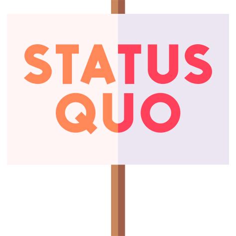 Status Quo Basic Straight Flat Icon