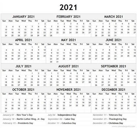 Printable Calendar 2021 Template For School 2021 2022 Calendar Image
