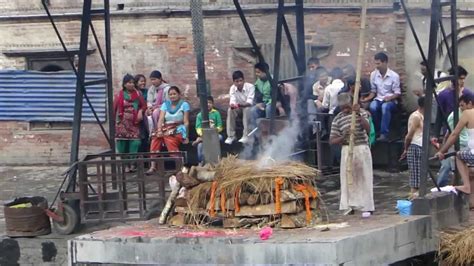 Pashupatinath Temple In Nepal Cremation Ceremony Youtube