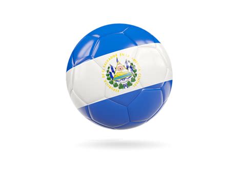 Glossy Soccer Ball Illustration Of Flag Of El Salvador