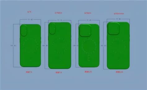 Iphone16外观基本确定，全系尺寸曝光，这两款变化更大边框更窄腾讯新闻